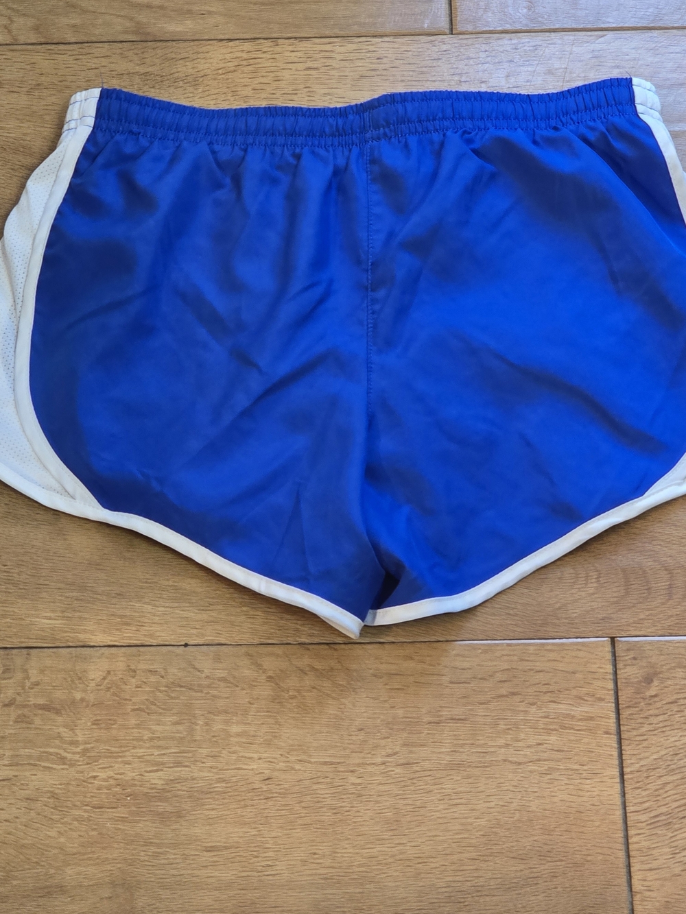 Nike Royal Blue Girls Running Shorts with White Trim
